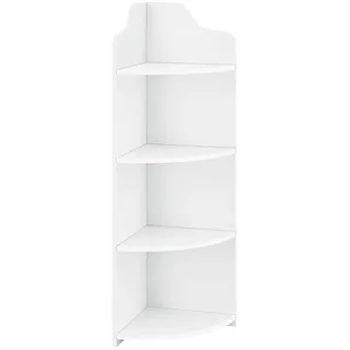[en.casa] Eckregal Bjurholm 90 x 28 x 28 cm Weiß