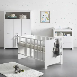 Bessagi Kids Babyzimmer Olivia 3-tlg. weiß