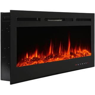 El Fuego LED-Elektrokamin Luzern mit Heizung dimmbar 1,8 kW