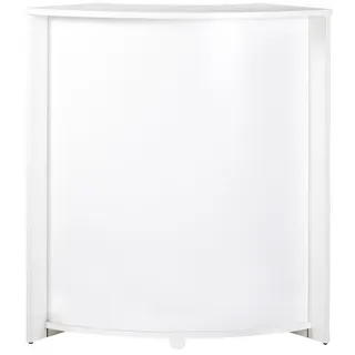 SIMMOB Barschrank VISIO097BL Barschrank Getränkeschrank Schrank Empfangstheke Bar Weiß weiß