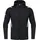 Kapuzenjacke Kinder schwarz meliert/weiß 140