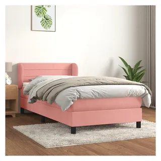 vidaXL Boxspringbett 100 x 200 cm Rosa