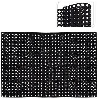 Buri Gummi-Türmatte 120 x 80 cm Schwarz