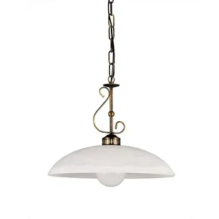Helios Leuchten Helios 1-flg. 30 cm rund alabasterglas braun