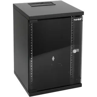 HMF 63409-02 Serverschrank Netzwerkschrank 9HE Wandgehäuse 10 Zoll, Rack Schwarz