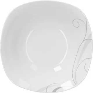 Van Well Servierschale Portofino 1.25L | große Buffet-Schale | XL-Servierteller für Salat & Dessert | edles Dekor | Porzellan-Geschirr | Gastro