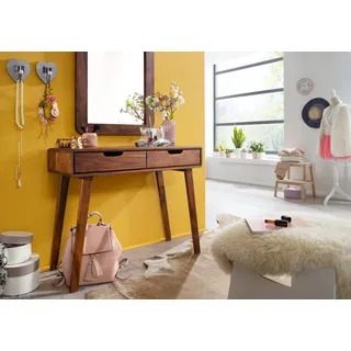 Konsolentisch Sheesham 90x40x77 walnuss gewachst MALMÖ 2 #114