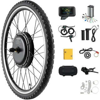 Vevor Vorderrad-E-Bike-Nabenmotorsatz 1000 W 48 V φ650mm Schwarz