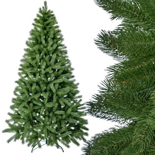 SMEREKA Künstlicher Weihnachtsbaum 150, 180, 210, 230, 250 cm - 100% Spritzguss Weihnachtsbaum Made in EU - Premium Künstlicher Tannenbaum mit Ständer Metall - Christbaum Künstlich wie Echt