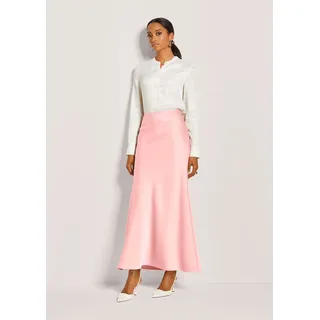 Madeleine Maxirock Damen Satin Rosa 42