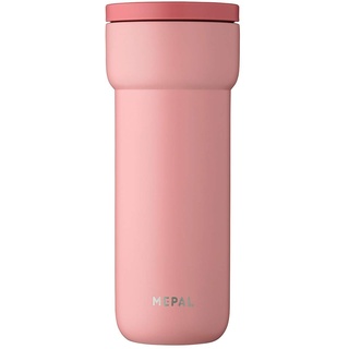Mepal - Isolierbecher Ellipse - 6 Stunden heiß & 10 Stunden kalt - Thermobecher für Unterwegs - Geeignet als Tee & Kaffeetasse zum Mitnehmen - Passt in alle Becherhalter - 475 ml - Nordic Pink