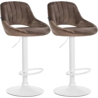 CLP Barhocker Milet 85 x 47 x 48 cm Braun/Weiß