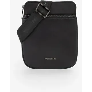 Umhängetasche VALENTINO BAGS "IRONS", Herren, Gr. B/H/T: 18cm x 23cm x 2cm, schwarz (nero), Lederimitat, Taschen Umhängetasche, Herren Schultertasche mit verstellbarem Umhängeriemen