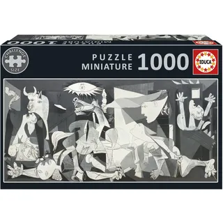 Educa – Das kleinste 1000-teilige Puzzle der Welt für Erwachsene | Guernica, Pablo Picasso. Inklusive Fix Puzzle-Kleber. Maße: 30 x 46 cm. Ab 14 Jahre (20375)
