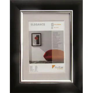 The Wall Elegance Kunststoff schwarz/silber 70x100 cm 1 St.