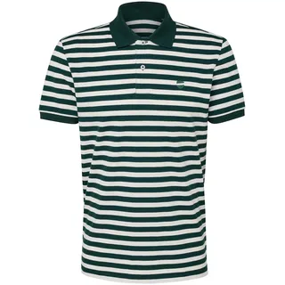 Tchibo - Piqué-Poloshirt - Herren - Gr. XXL - dunkelgrün/gestreift