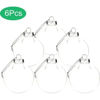 Durchsichtige Weihnachtskugeln Zum Befüllen Und Dekorieren – Personalisierter Baumschmuck Zum Aufhängen – Diy-weihnachtsdekoration, 6 Cm