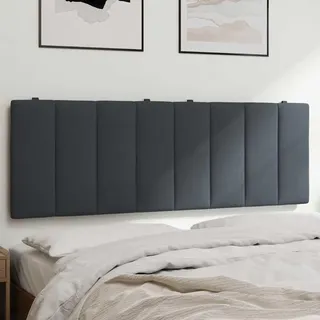 vidaXL Kopfteil-Kissen Hanko 140 cm Dunkelgrau