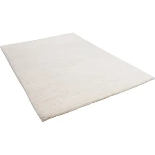 THEKO Wollteppich Maloronga Uni, rechteckig, Höhe: 24 mm, echter Berber Teppich, reine Wolle, handgeknüpft beige 200 cm x 300 cm x 24 mm