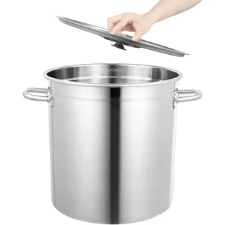 Kochtopf Groß 35l Gastronomie Kochtopf Suppentopf mit Deckel Topf Groß Edelstahl Nudeltopf Cooking Pot Stockpot Für Alle Herdarten & Große Küchen