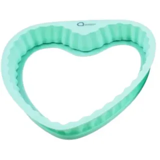 Herz Kuchenform 20 cm – Silikon Backform mit Glasboden, Valentinstag
