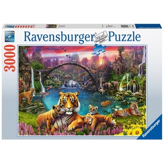Ravensburger Puzzle 3000 Teile Ravensburger Puzzle Tiger in paradiesischer Lagune 16719, 3000 Puzzleteile
