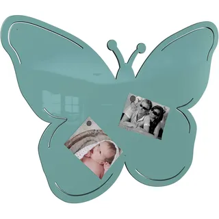 Colours-Manufaktur Schmetterling Magnetwand - viele XXL groß Hochglanz (türkis (RAL 6027 lichtgrün glänzend))
