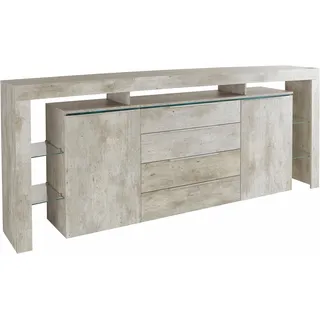 Sideboard »Lima«, (192 oder 220 cm), beton-optik, , 69779554-0 B: 220 cm