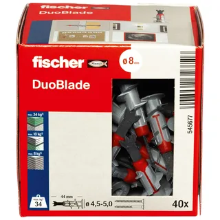 Fischer Gipskartondübel DuoBlade 44 mm 40 Stück