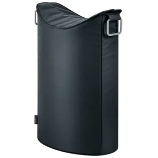 blomus Wäschesack -FRISCO- Moderner Design Wäschesammler: Schmal & Funktional, Designer, Großzügig, Modernes Design, Flexibel, 65 Liter schwarz