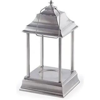 CARRIAGE Laterne Kerzenwärmer brushed nickel (silber Metall)