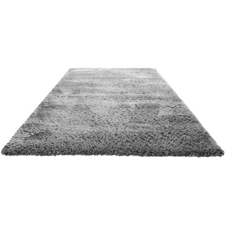 Hochflor-Teppich HOMIE LIVING "Matteo HL-0961" Teppiche Gr. B/L: 133 cm x 200 cm, 50 mm, 1 St., grau (grau, grau) Esszimmerteppiche