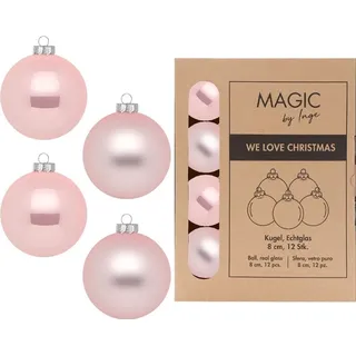 INGE-GLAS Weihnachtskugeln Glas 8cm 12 Stück - Lovely Magnolia