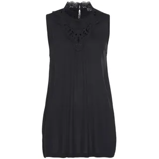 LASCANA Spitzentop Schwarz 44/46