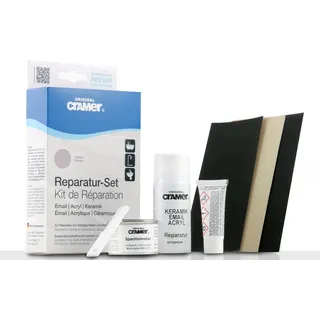 Cramer Reparatur Set pergamon - für Badewannen, Duschwannen & Waschbecken - professionelle Lösung zur Behebung von Schlagschäden und Abplatzungen auf Emaille, Keramik und Acryl