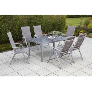 MERXX Gartenstuhl-Set »Taviano«, BxHxT: 59 x 109 x 73 cm - grau