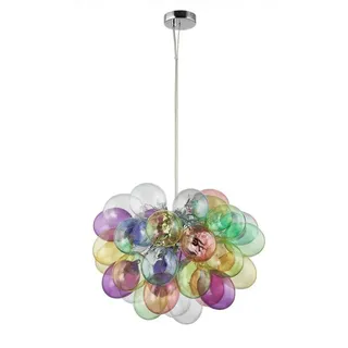 LUCANDE Diborah 8-flg. Ø 50 cm bunt Glas