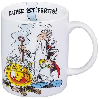 tea4chill Könitz Kaffeetasse Asterix - Miraculix. Teetasse 300ml Porzellan. Design modern, bunt, lustig