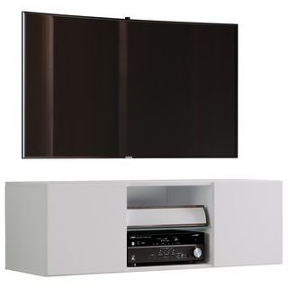 Vcm Holz Tv Wand Lowboard Fernsehschrank Jusa (Farbe: Weiß  Größe: 95)