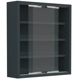 VCM Hängevitrine Agisa 37 x 10 x 40 cm Grau
