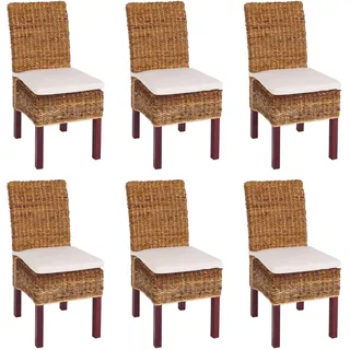 MCW Esszimmerstuhl Loiret Korbgeflecht hell 6er Set