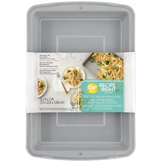 Wilton Backform Wilton Backform mit Deckel 32,5 x 22,5 x 5cm, (2-tlg), antihaftbeschichtet, mit Deckel grau