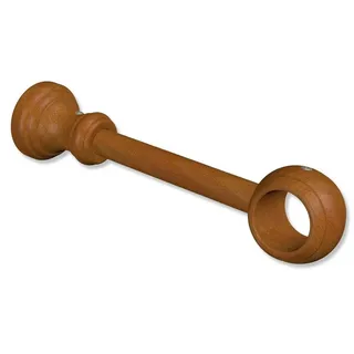 Interdeco Vorhangstange Classic 1-läufig Ø 28 mm 17 cm Braun