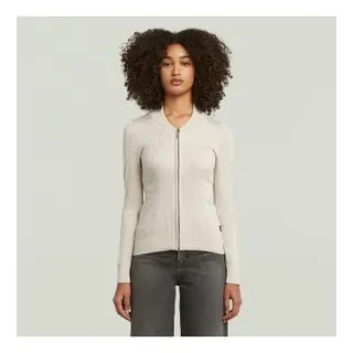 G-Star für Damen. D26723-C259-G908 3D Biker Jacke beige (M), Lässig, Langarm, Bio-Baumwolle, Nachhaltig