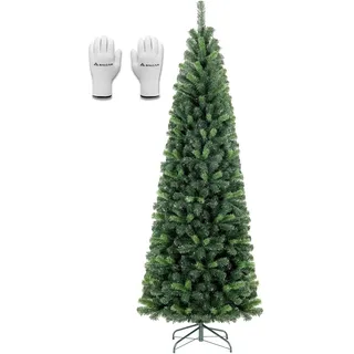 Künstlicher Weihnachtsbaum Slim 180 cm Schmal Tannenbaum ohne Weihnachtsdeko