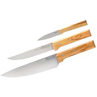 Opinel Messer-Set Opinel PARALLELE TRIO Messer-Set, 3-teilig Olivenholz (1-tlg)