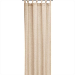 Vorhang, Bestlivings, Schlaufen (1 St), blickdicht, Blickdichte Gardine in "Leinen - Optik", 140cm x 245cm (BxL) beige