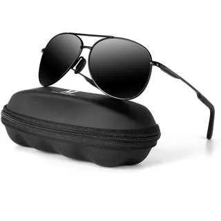 MXNXEU Sonnenbrille Herren Polarisiert Unisex Pilotenbrille | Fahrerbrille,Herren/Damen Leicht Metallrahmen Retro Fliegerbrille,Fahren,Angeln,Golfen,UV400-Schutz, Sportarten Sonnenbrille