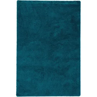 Snapstyle Palace Hochflor Shaggy Teppich 160 x 240 cm Petrol/Grün/Blau