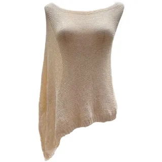 HiyyFloy Damen Poncho, Leichtes Strick-häkel-, Mesh-Pullover Fledermausärmeln, Strandbekleidung